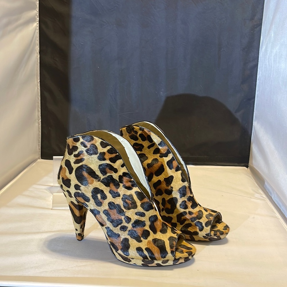 INC Leopard Print Booties